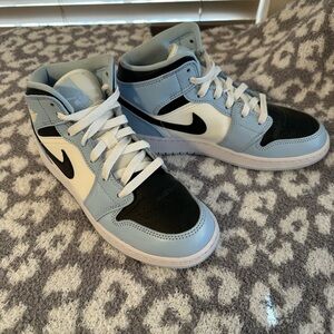 Nike Black and Blue Sneakers